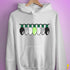 Agender Pride Christmas Lights Hoodie - White